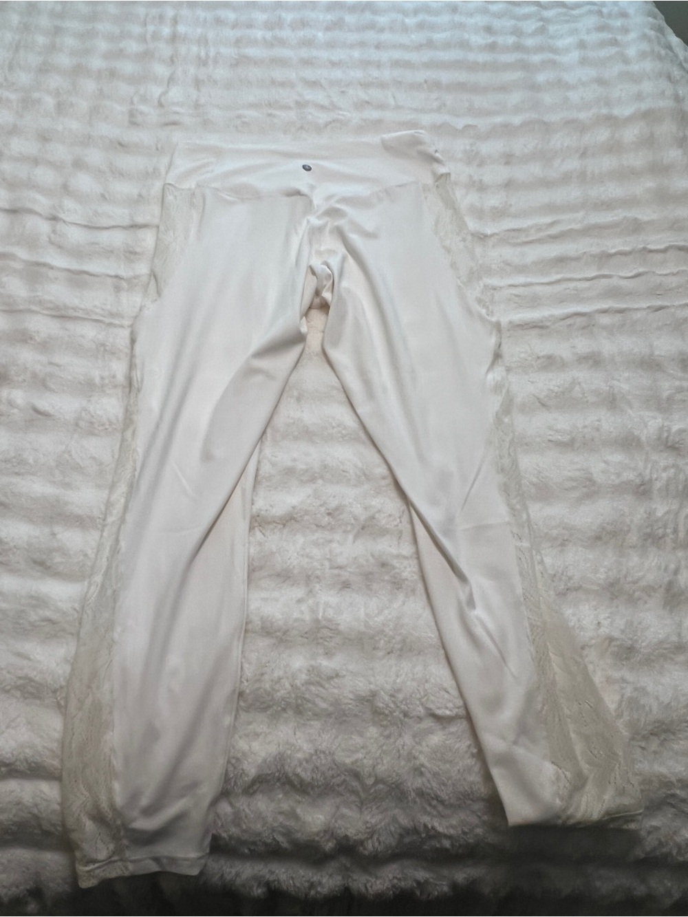 Cropped Halara lace White Performance Stretch Pants